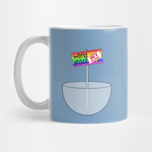 World peace: currently not available Mug